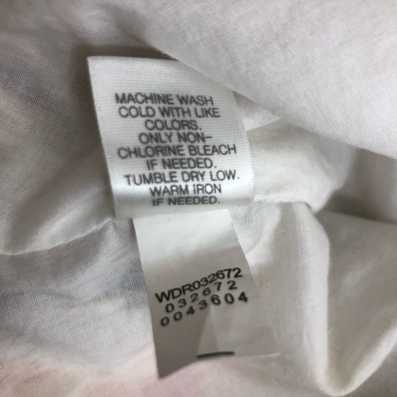 J.Jill Love Linen 100% Linen V Neck Sleeves Pockets Tropical Shift Lined Dress M - Picture 16 of 16